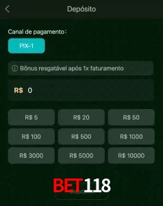 deposits BET118